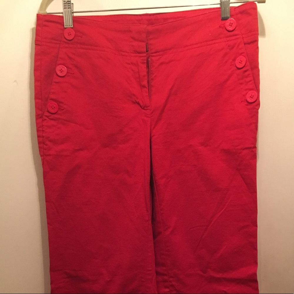 Ann Taylor Loft Marisa Sailor Pant (Red)